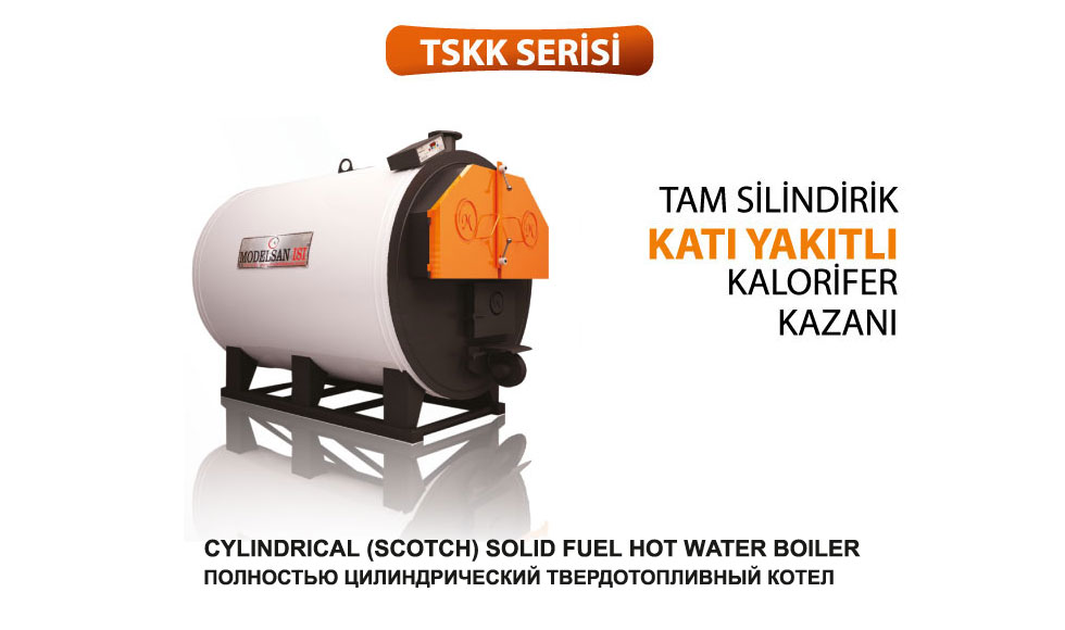 TSKK Fully Cylindrical Solid Fuel Heating Boiler .